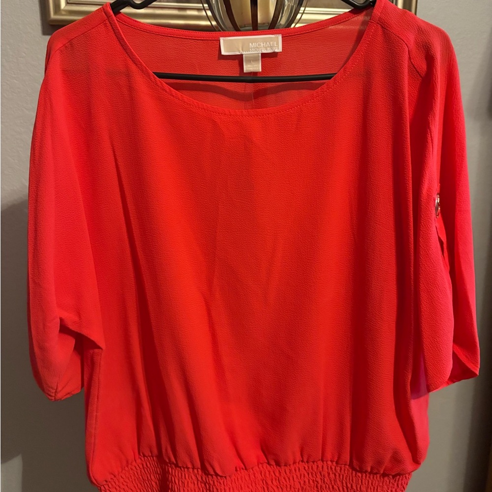 MICHAEL Michael Kors Bright Red Blouse
